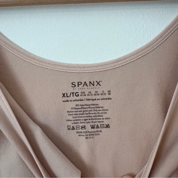 SPANX Smooth The Base Bodysuit in Tan NEW Size XL Sleeveless - Picture 6 of 10